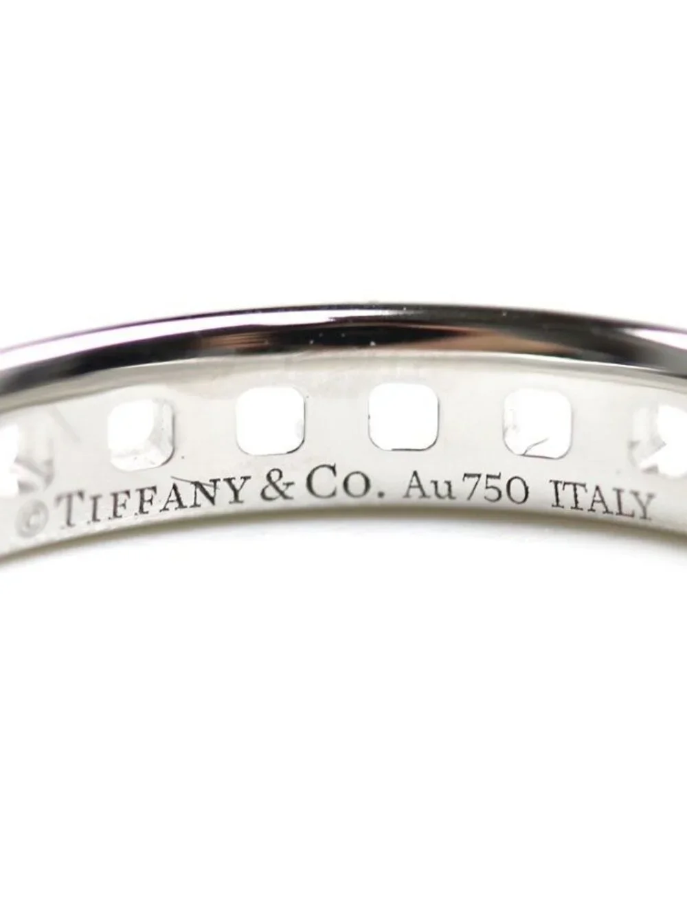 Tiffany & Co 18k White Gold T True Narrow Ring